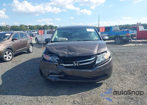 2017 Honda Odyssey Ex-L из США, поврежденный, VIN 5FNRL5H69HB009572